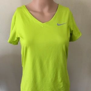 Neon green Nike shirt
